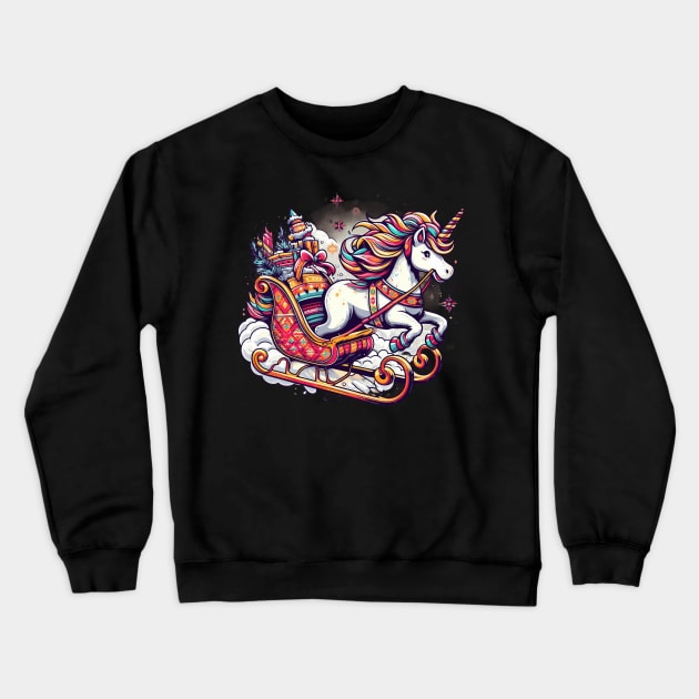 Unicorn Crewneck Sweatshirt by MZeeDesigns